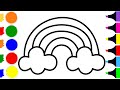 How to Draw a Cute Rainbow | Easy Step by Step Tutorial