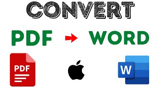 How To Convert Pdf To Word On Mac (2021)