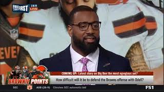 FIRST THINGS FIRST | Chris Canty STRONG REACT Baker Mayfield on Browns offense with Odell