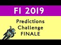 F1 Predictions 2019 - The Results