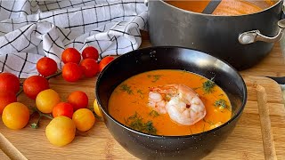 Tomato Soup with Shrimp | Easy & Delicious Recipe for Perfect Dinner