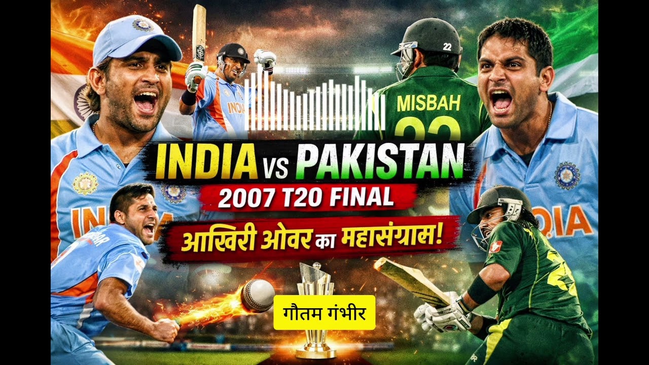 India vs Pakistan 2007 Final – Last Over Thriller | T20 World Cup Final Documentary in Hindi