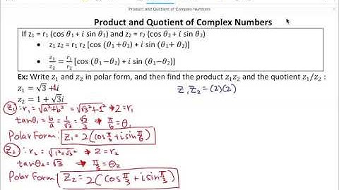 61.Product and Quotient of Complex Numbers