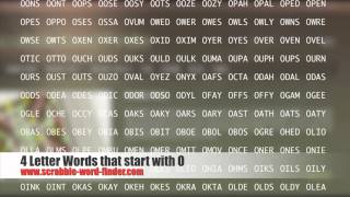 4 letter words that start with O