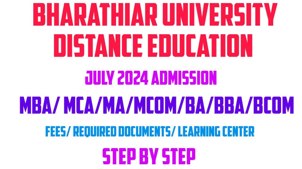 Bharathiar University Distance Education 2024 25 Distance Education bharathiar-university-distance-education-2024-25-distance-education