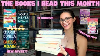 I read 31 books in 31 days?? Let’s yap about them! 📚🌷☀️🍉