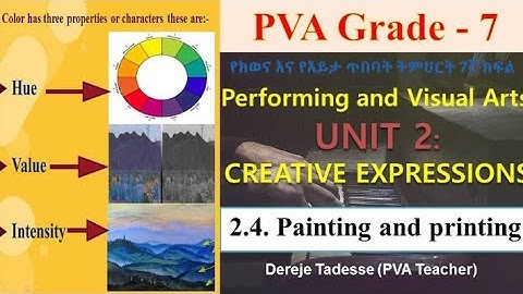 PVA- (G-7) Performing and Visual Arts Grade - 7/የክወና እና እይታ ጥበባት 7ኛ ክፍል