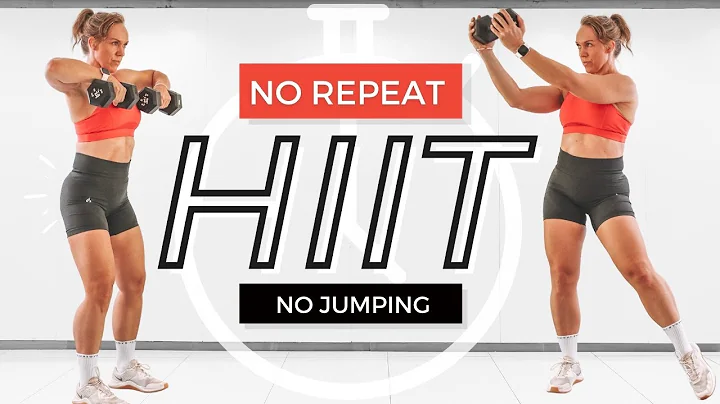 SWEATY 30 MINUTE WORKOUT WITH WEIGHTS  | No Jumpin...