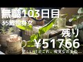 【35歳独身女】無職103日目。貯金の残りが¥51766になりました…。