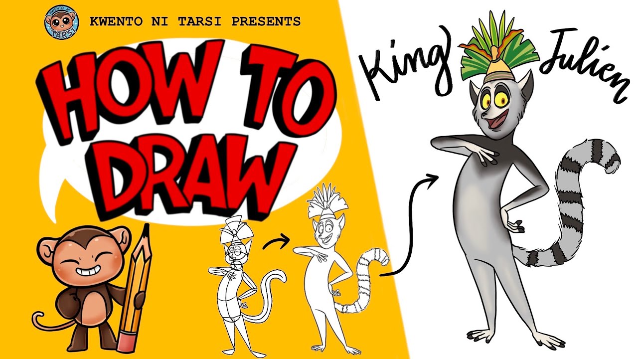 Simple King Julien Coloring Page - ColoringAll