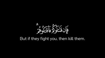 سورة البقرة آيه ١٩٠ إلى ١٩٥ مشاري العفاسي شاشه سوداء|قرآن كريم شاشه سوداء |كرومات قرآن