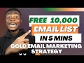 How to scrape  build 10000 email list in just 60 minutes free cold email marketing guide