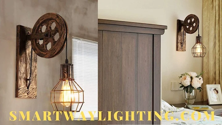 Smartway Lighting | Industrial Retro Wall Lamp with Bulb Warm White.