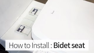 Bidet seat Installation Guide│inus bidet toilet seat Manual │Mounting Plate Kit Tutorial