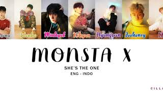 Monsta X - SHE'S THE ONE (Color Coded Lyrics Eng - Indo)
