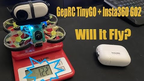 Tinygo with Insta360 GO2 - Test flight in the rain