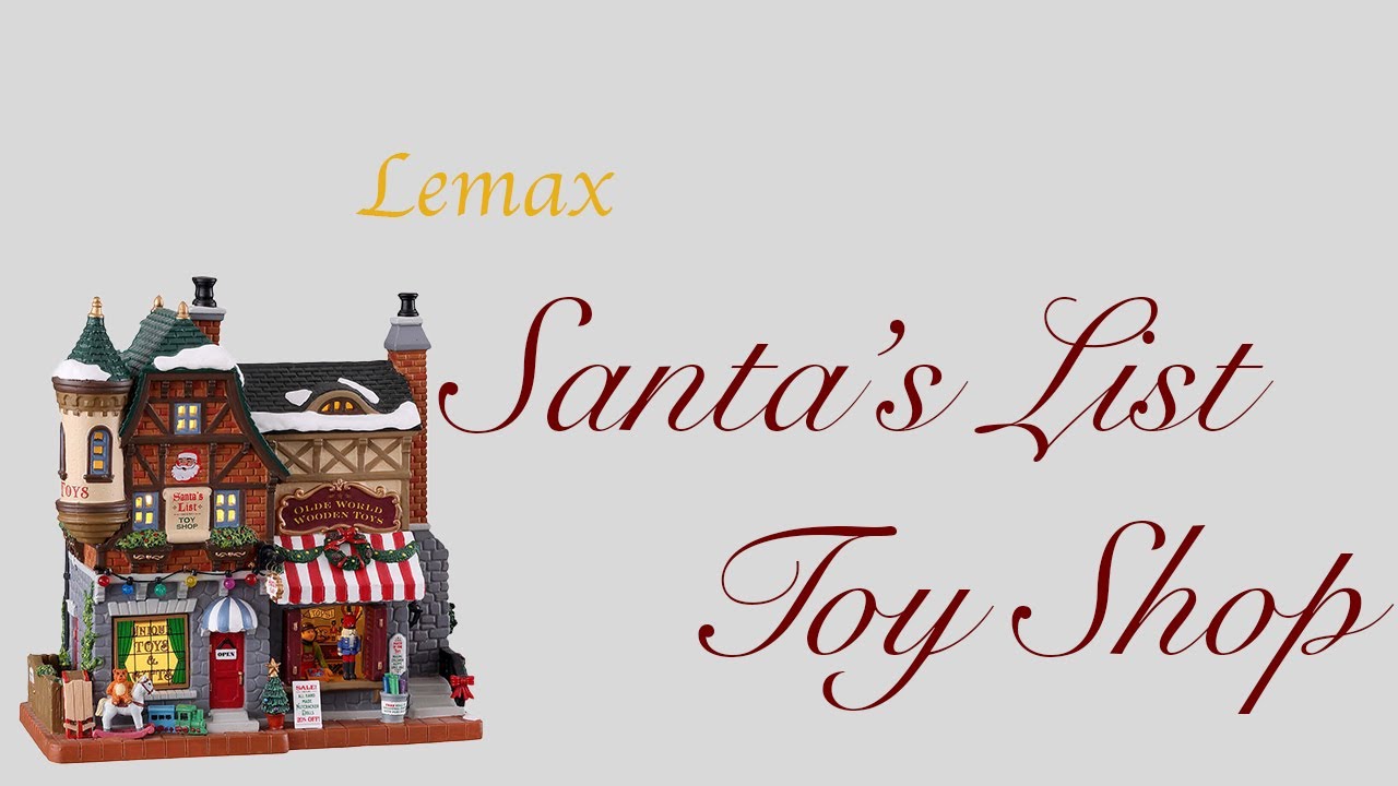 Lemax Santa's List Toy Shop review (New for 2021) - YouTube
