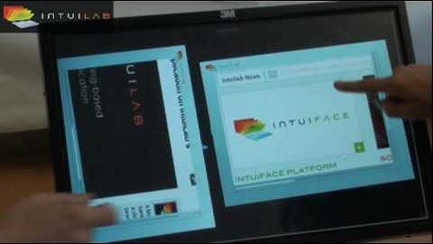 Multi-user, Multi-Surface Computer Web Browser with IntuiLabs IntuiFace Platform