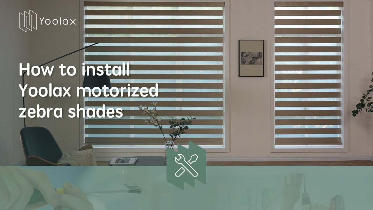 How to Install | Yoolax Motorized Zebra Shades