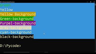 Python Color Text Print in CMD #short