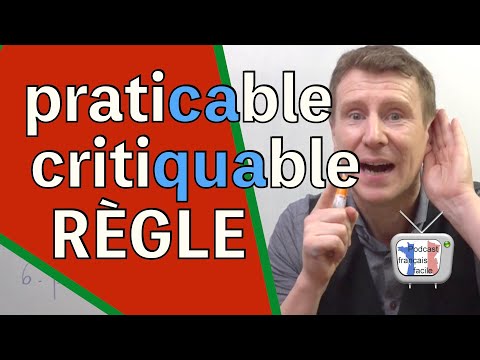 Apprendre le français   orthographe   cable : quable