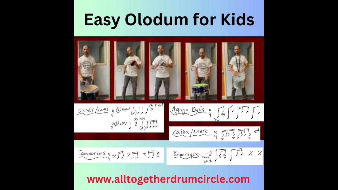 Easy Olodum for Kids drum group video #browardschools #olodum #percussion #brazilianmusic
