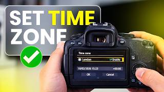 How To Set Time Zone On Canon Camera Change Time Zone Set Correct Date Time