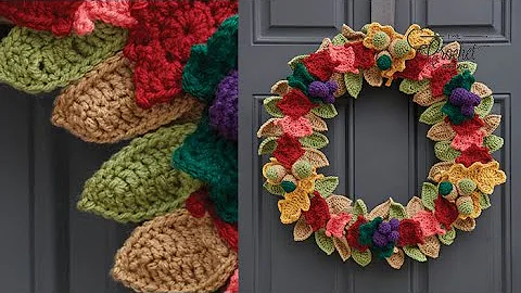 Create a Stunning Fall Wreath with Crochet | Easy Tutorial