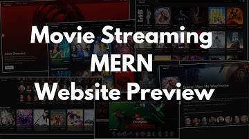 Movie Streaming website ( MERN ) Preview | ReactApp include live links