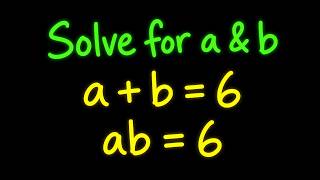 A very tricky Cambridge University Admission Algebra Exam | Entrance Aptitude Test | Find a & b!!