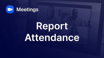 Reporting Zoom Meeting Attendance