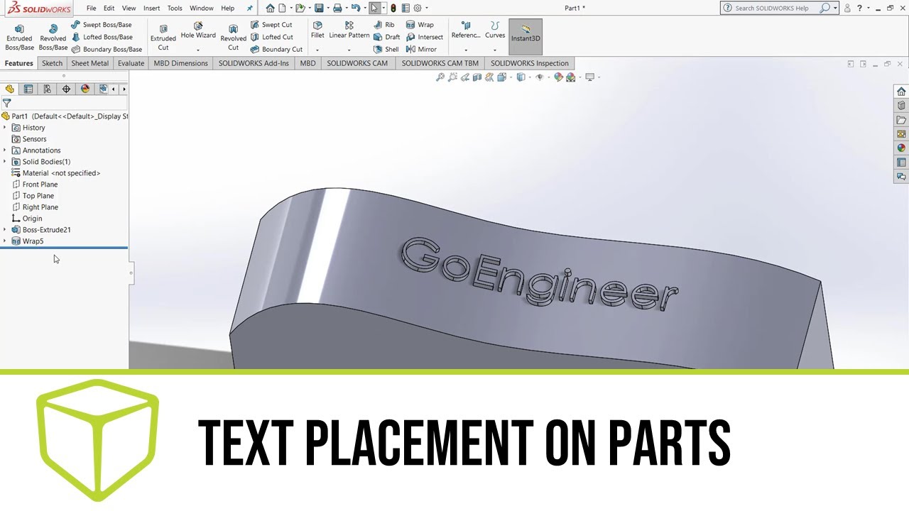 Solidworks Text Tutorial Quick Tip