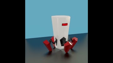 Jumping Spider Robot #blender #blender3d #spiderrobot #animation #shorts #3d