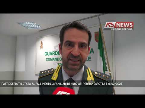 PASTICCERIA 'PILOTATA' AL FALLIMENTO: 3 FAMILIARI DENUNCIATI PER BANCAROTTA  | 19/02/2025