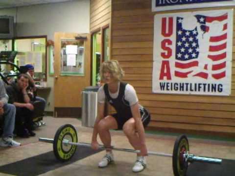 Joy Bruening Olympic Lifting IronWorks Creswell Feb 2010