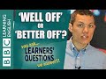 Learners Questions: using better off and well off