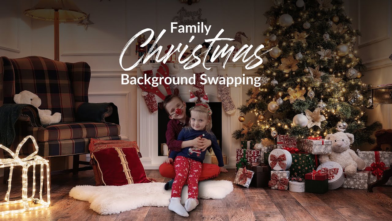 Family Christmas Background Swapping on Photos