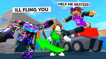 BEATING TEAMERS With #1 GLITCHER in MM2.. (Murder Mystery 2)