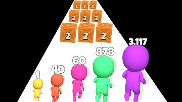 PUSH HARDER 3D :  Level Up Man Run # Free Playgaming  - Math Game