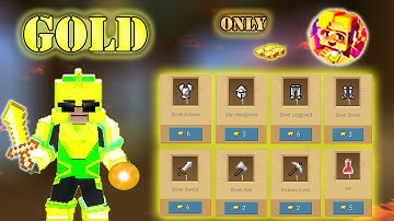 GOLD Only Challenge In Egg Wars | Blockman Go Gameplay (Android , iOS)