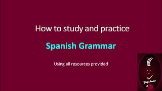 How to study and practice Spanish grammar screenshot 5