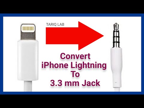 How To Convert iPhone Lightning To 3.5mm Jack | Apple Lightning To 3.5mm Jack