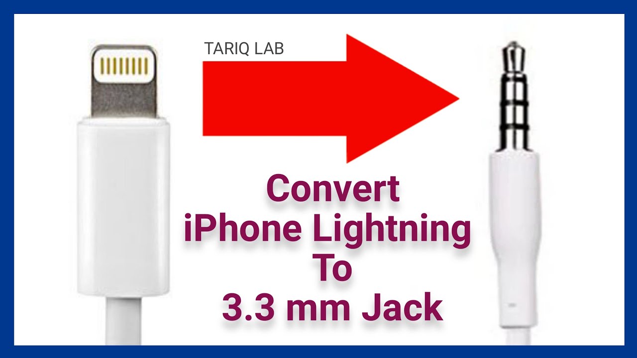 How To Convert iPhone Lightning To 3.5mm Jack