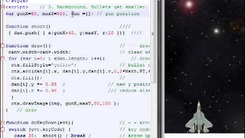 [Vietnamese] (2J) HTML5 Game: Shooting Jet (canvas)