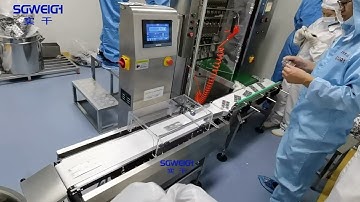 Aluminum Foil Packed Tablet Checkweigher Thin Products Dynamic Checkweighing