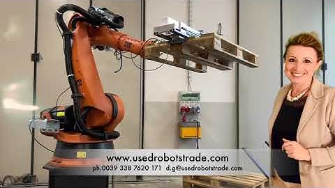 kuka kr210 palletizing with Daniela at UsedRobotsTrade