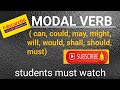 🎯 Modal verb: definition, usage and exercise.