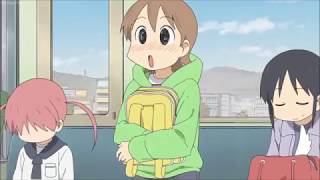 Nichijou: Yuuko embarrasses herself on the train