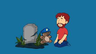Grown-up Timmy returns the police teddy bear