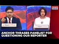 Ravi shrivastava questions our reporter anchor pranesh roy gives befitting reply  ranchi riots